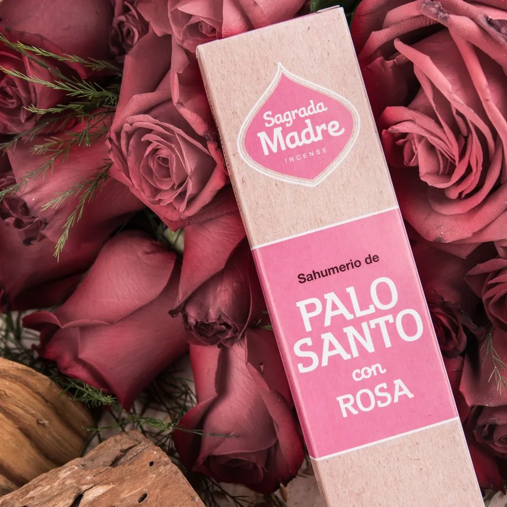 [5920D] Palo Santo With Rosa Incense Sticks – Sagrada Madre