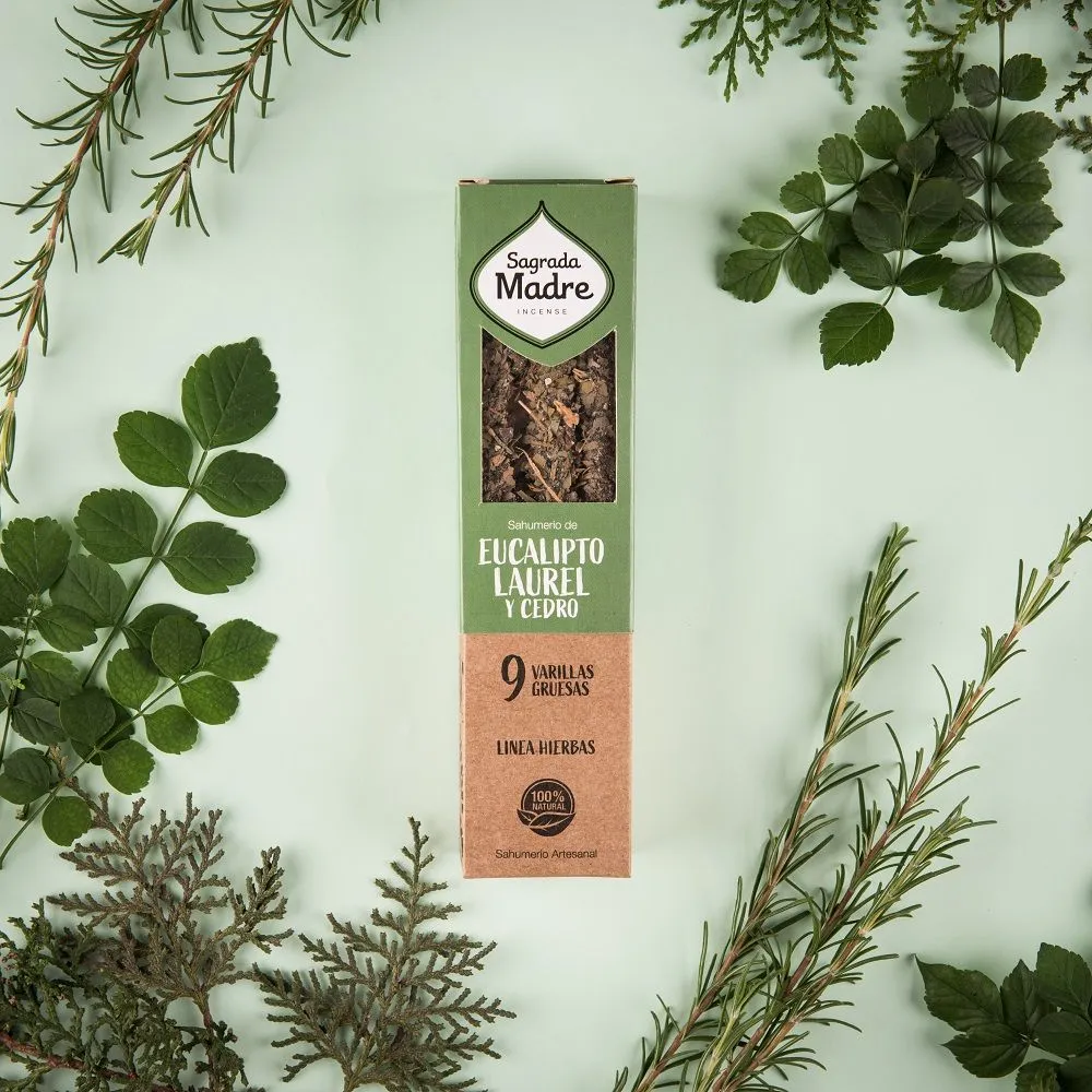[5919] Herbal Incense Eucalyptus, Laurel & Cedar - Sagrada Madre