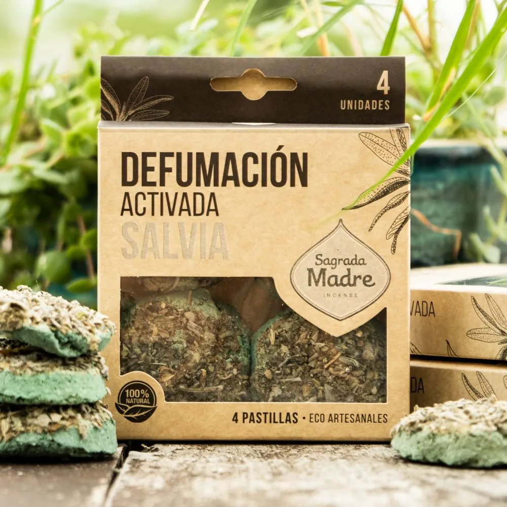 [44D] Herbal Smudge Tablet with Sage - Sagrada Madre