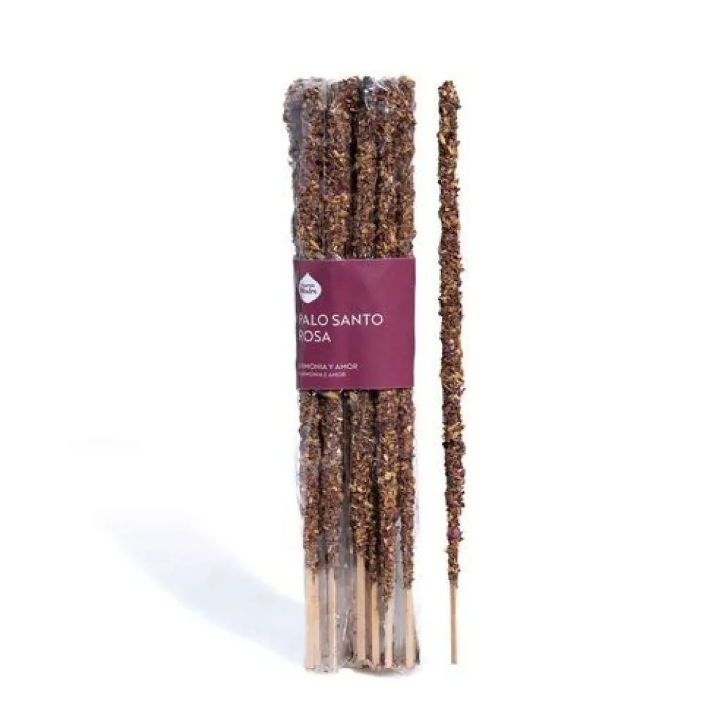[320L] Natural Incense Pack x20 Palo Santo & Rose - Sagrada Madre